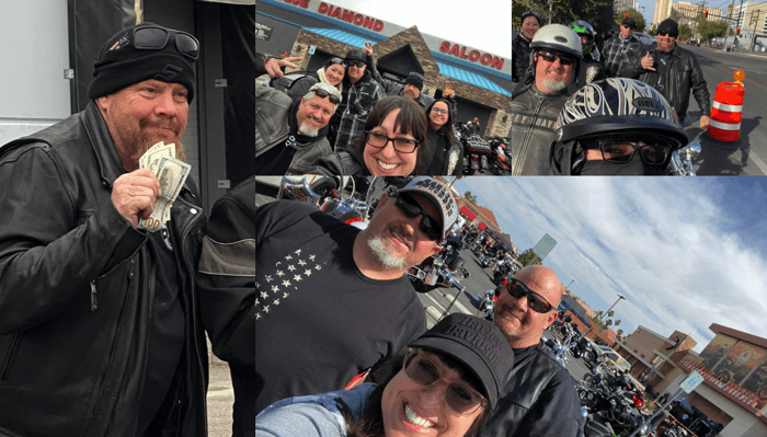 Jim Weaver and his biker family