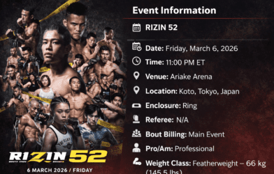 Kyoma Akimoto vs Patchy Mix Friday, March 6, 2026