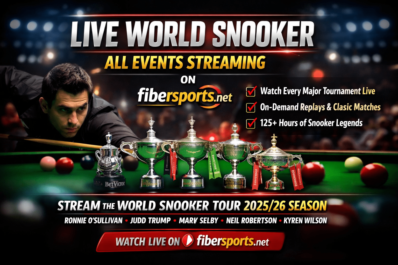Watch Snooker Legends Live Online