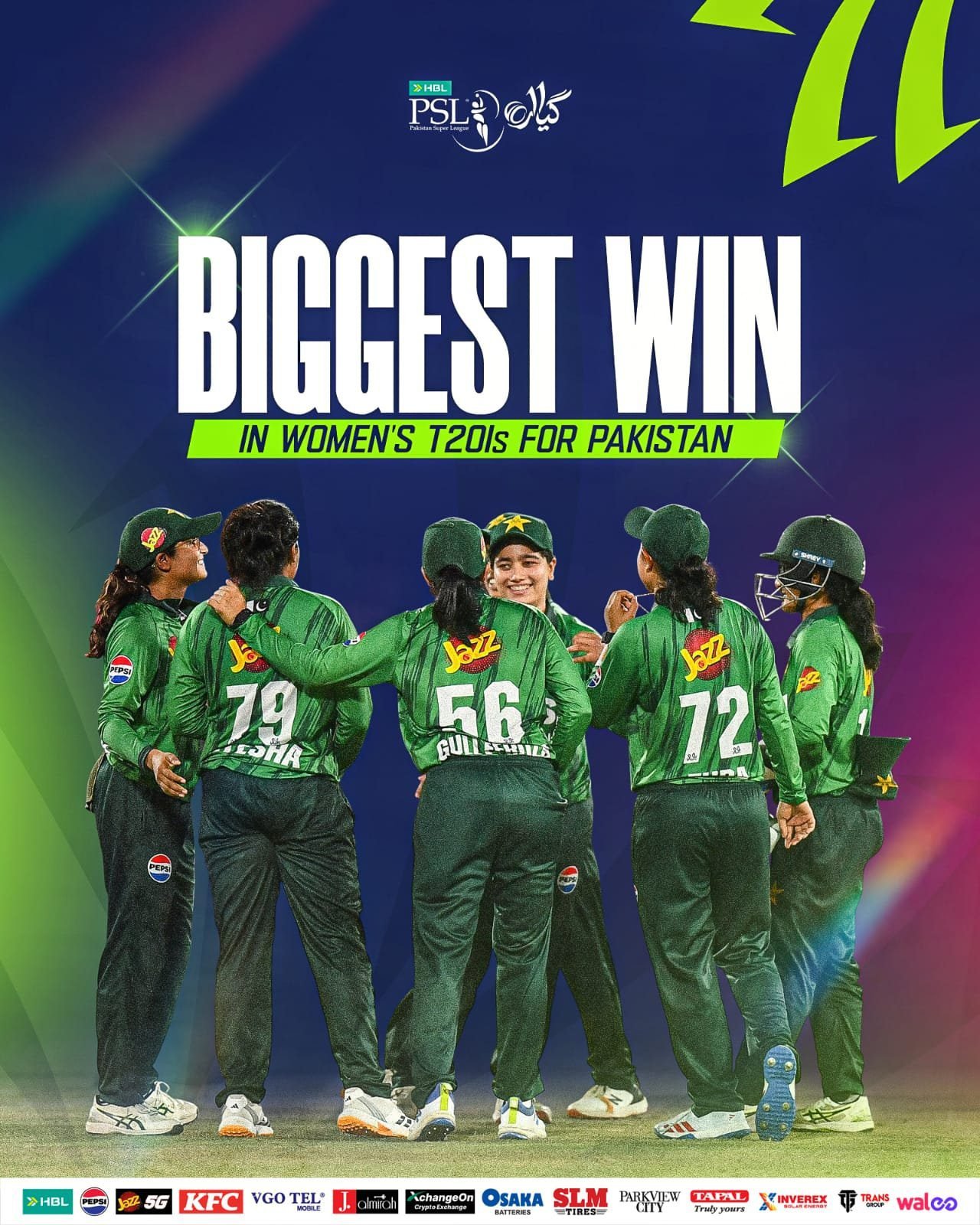 Pakistan Women's Biggest T20I Win in History — 153-Run Thrashing of Zimbabwe!