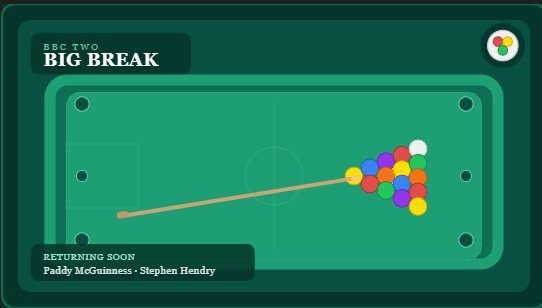 Big Break Is Back: BBC Revives Iconic Snooker Game Show with Paddy McGuinness & Stephen Hendry