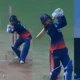 Rajat Patidar smashes a colossal hit off Ankit Kushwaha that sails out of the Holkar Stadium in MPL 80x80