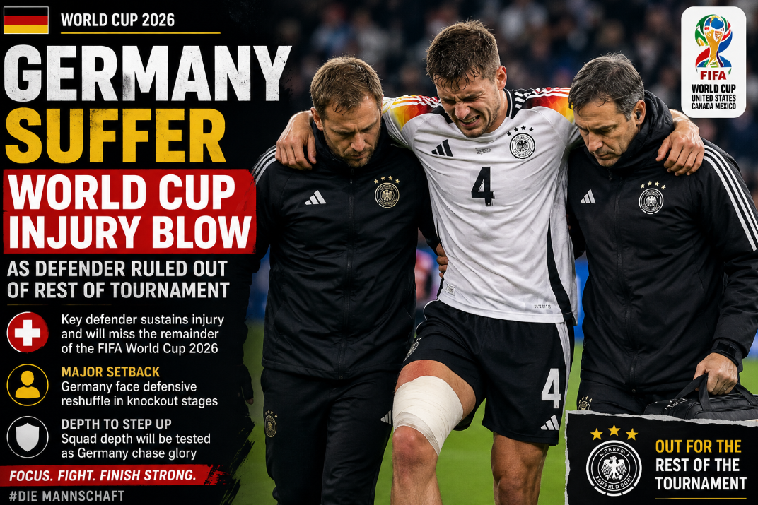 Germany Suffer Major World Cup Injury Blow as Key Defender Ruled Out of Tournament