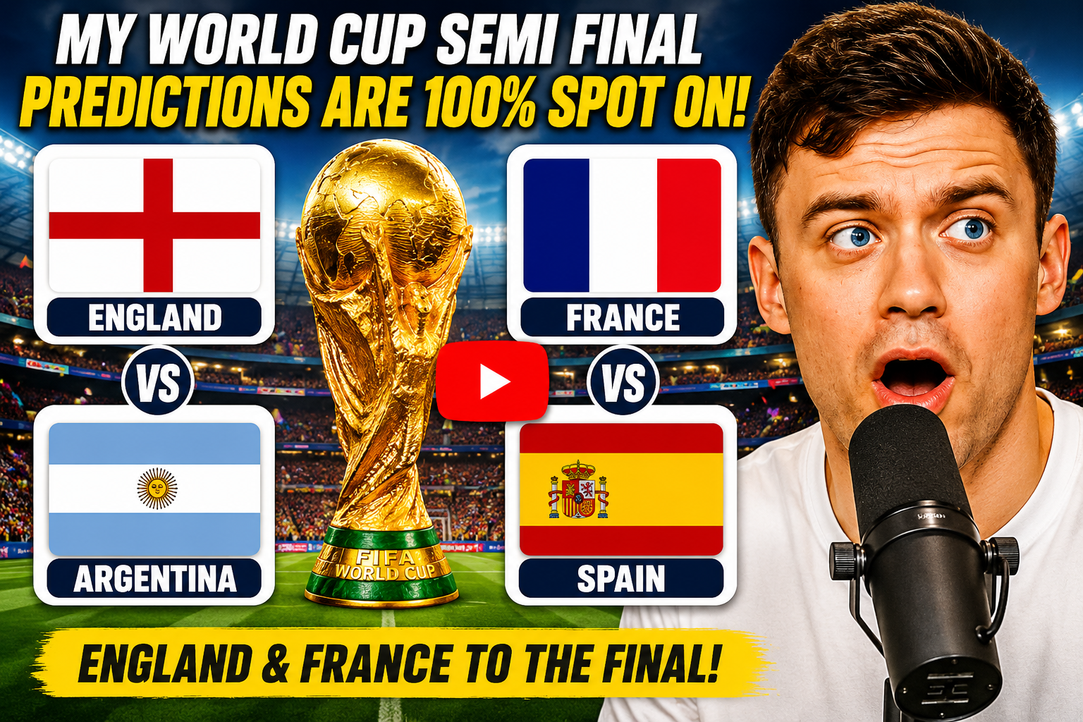 Chris Sutton Predicts England vs Argentina & France vs Spain in FIFA World Cup 2026 Semi-Finals