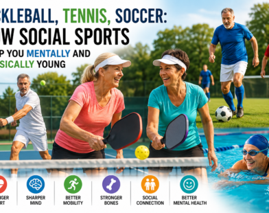 Pickleball, Tennis & Soccer Benefits: Stay Mentally and Physically Young Through Social Sports