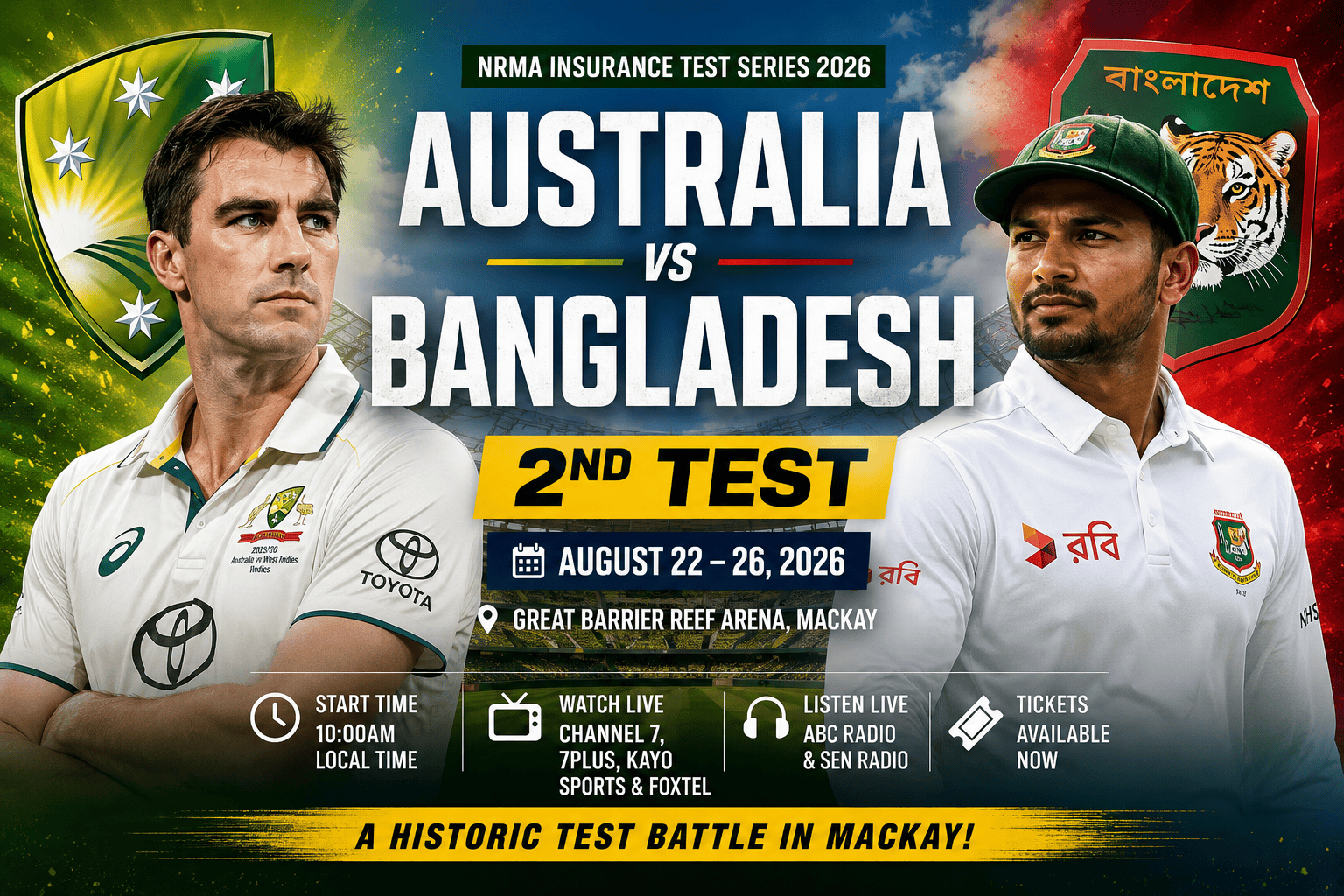Australia vs Bangladesh Test Preview
