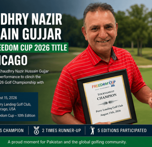 Chaudhry Nazir Hussain Gujjar, Freedom Cup 2026, Golf, Golf Championship, Pakistani Golfer, Pakistan Sports, Chicago Golf, Perry Landing Golf Club, Golf Tournament, Sports News, Pakistan Golf, Freedom Cup, Golf Champion, Chicago, 2026 Sports